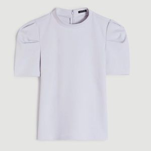 NWOT Ann Taylor Puff Sleeve Mock Neck Top